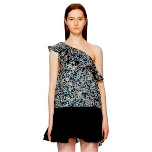 Isabel Marant “Thom” One-Shoulder Floral tank top